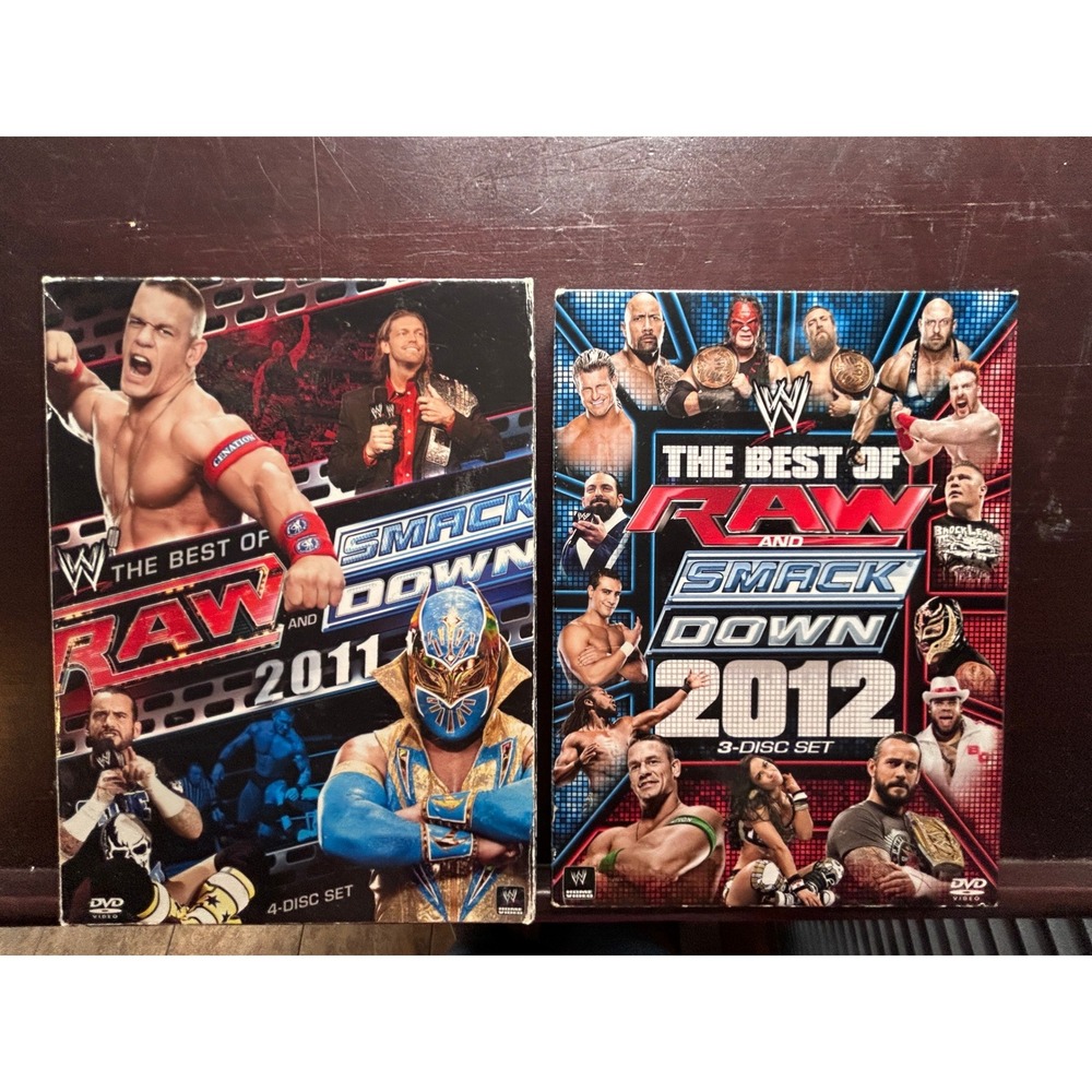 WWE The Best of RAW and SmackDown 2011 2012 DVD Set Bundle Wrestling John Cena